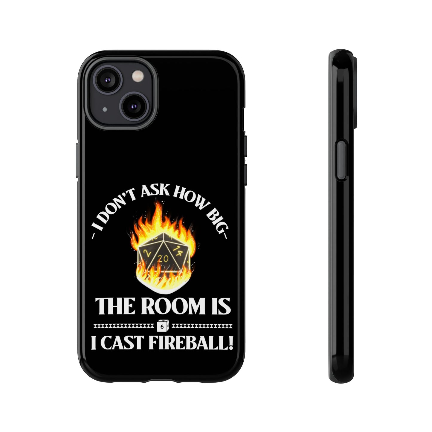 Phone Cases - d&d spell cast fireball