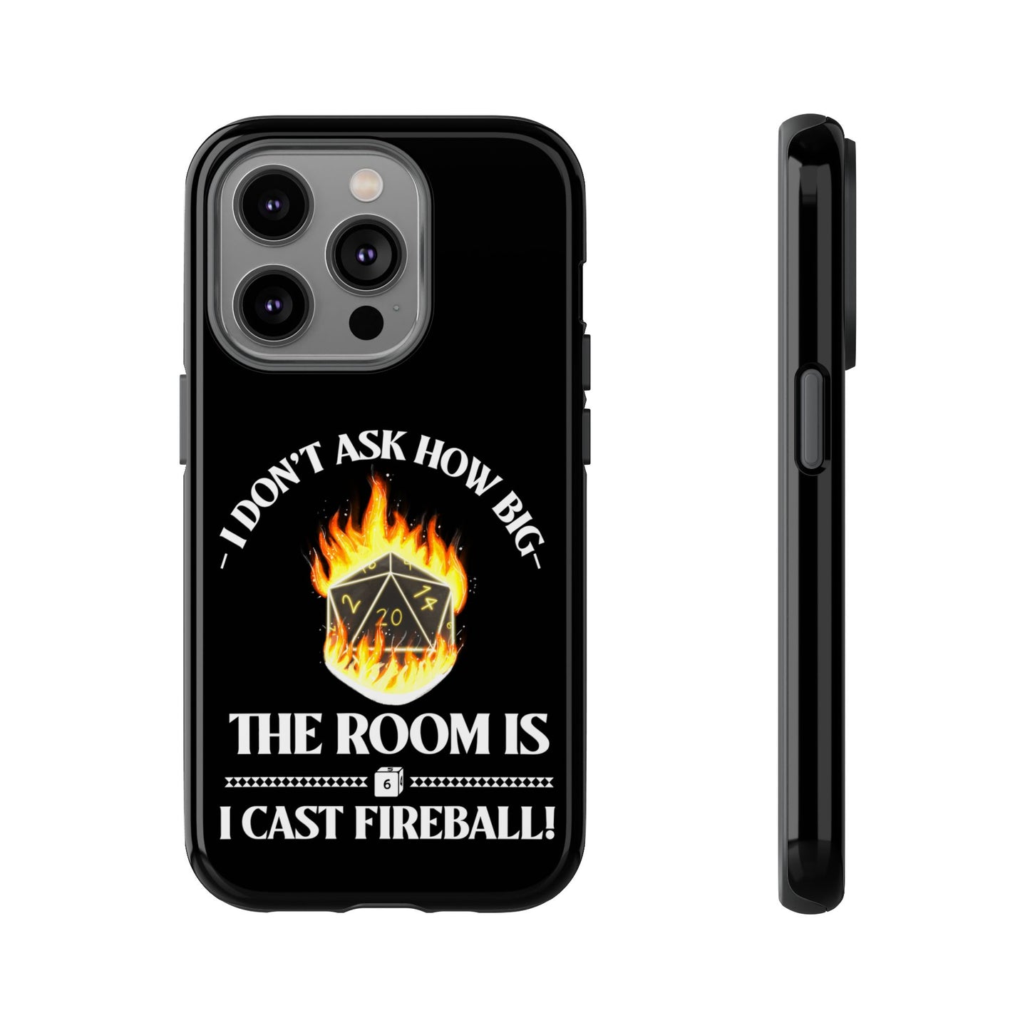 Phone Cases - d&d spell cast fireball