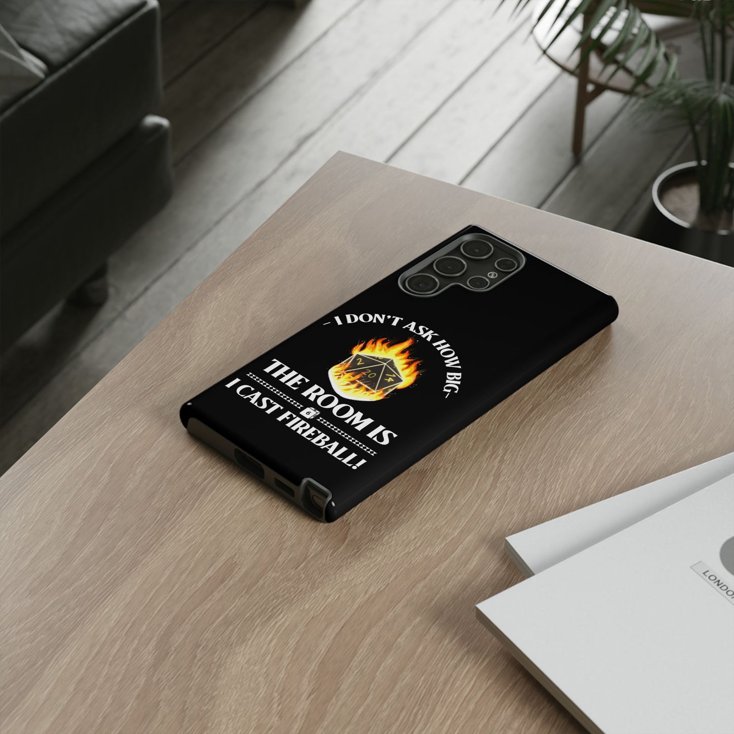 Phone Cases - d&d spell cast fireball