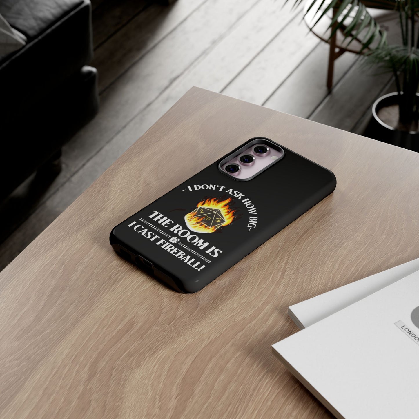 Phone Cases - d&d spell cast fireball