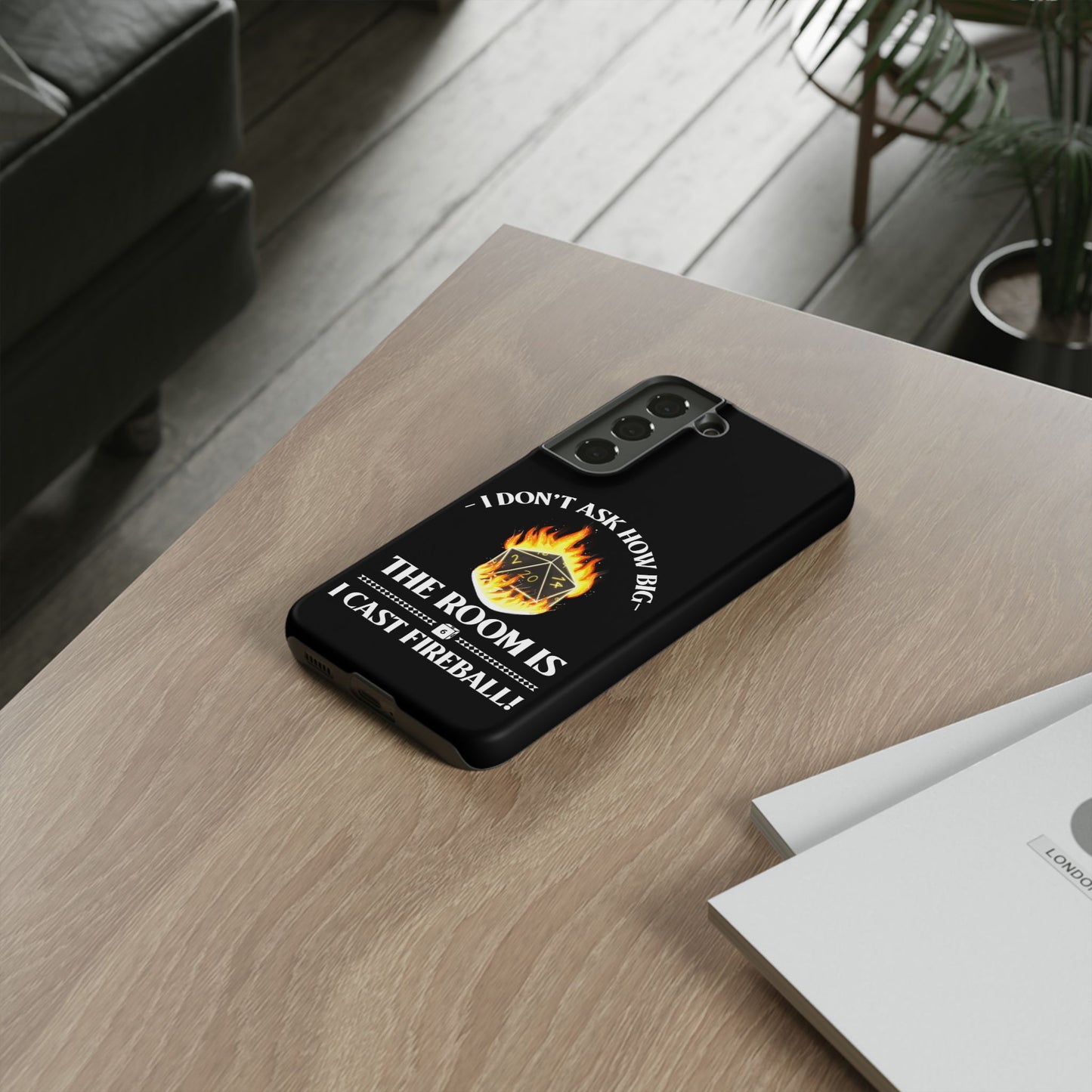Phone Cases - d&d spell cast fireball