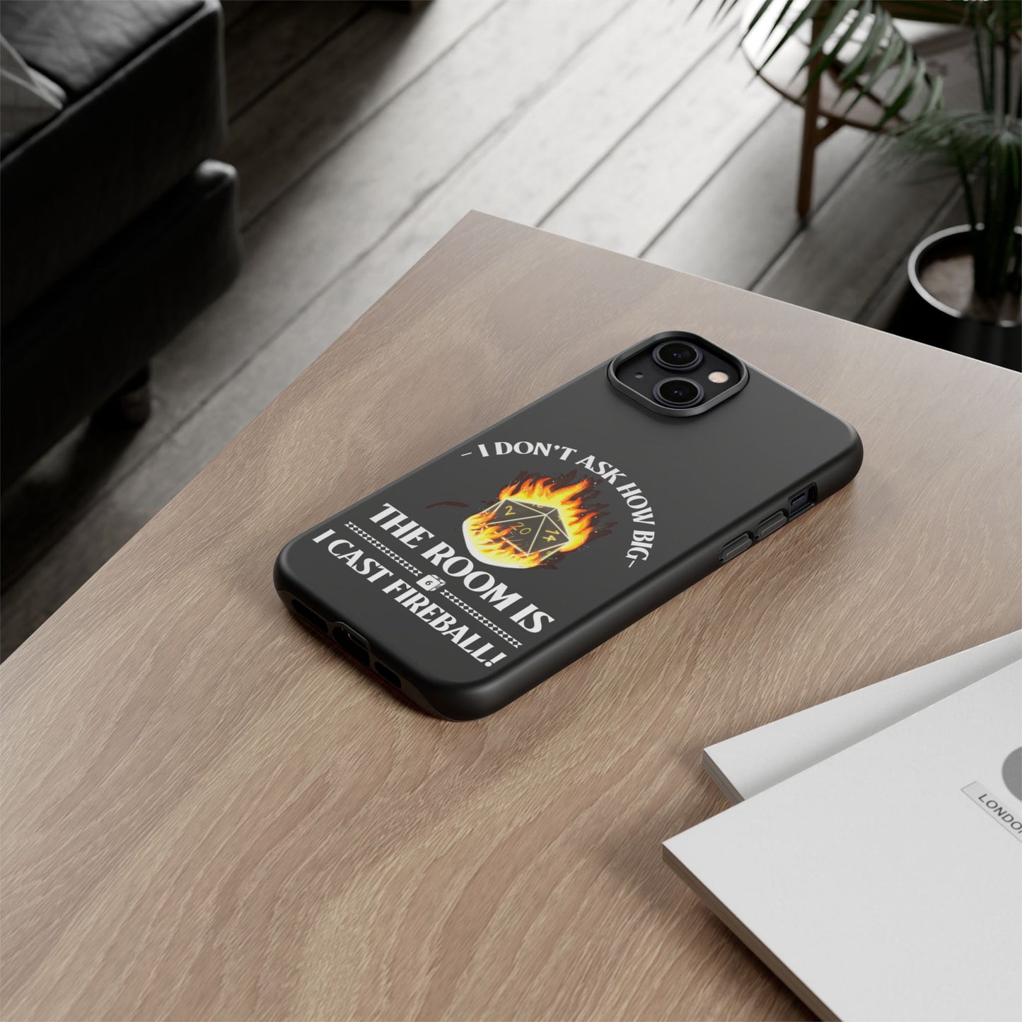 Phone Cases - d&d spell cast fireball