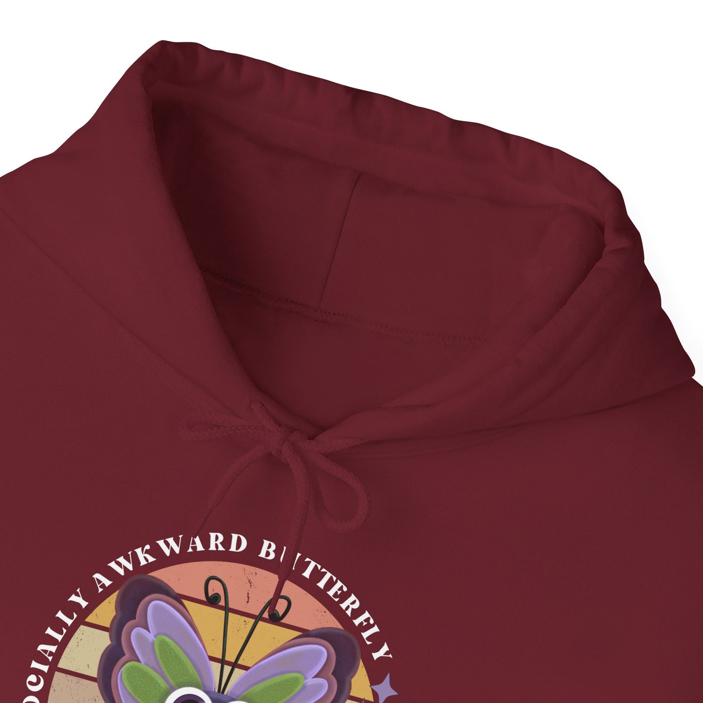 Socially Awkward Butterfly Hoodie, Introvert Gift, Funny Sweatshirt, Shy Personality, Humor Jumper, Anti Social Shirt