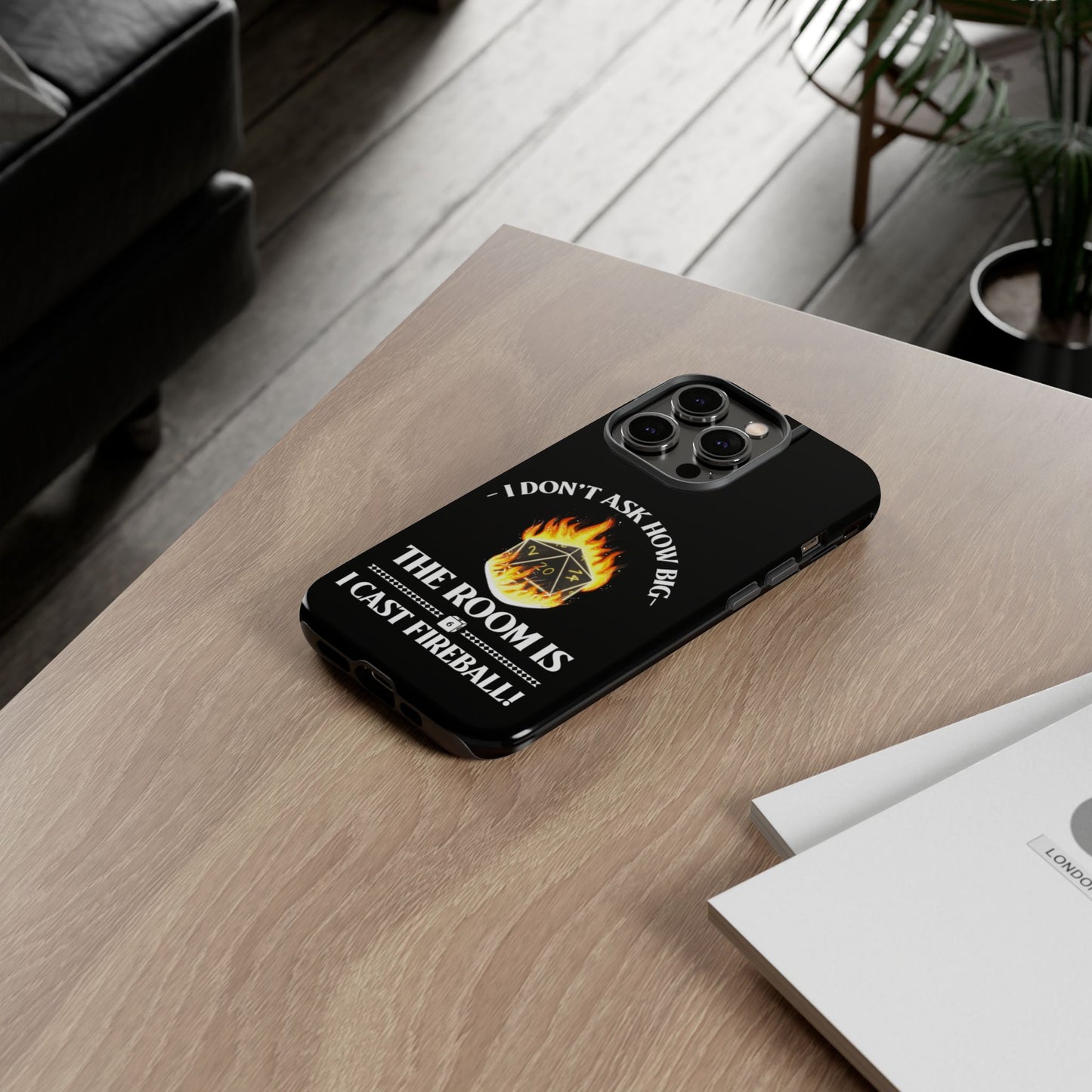 Phone Cases - d&d spell cast fireball