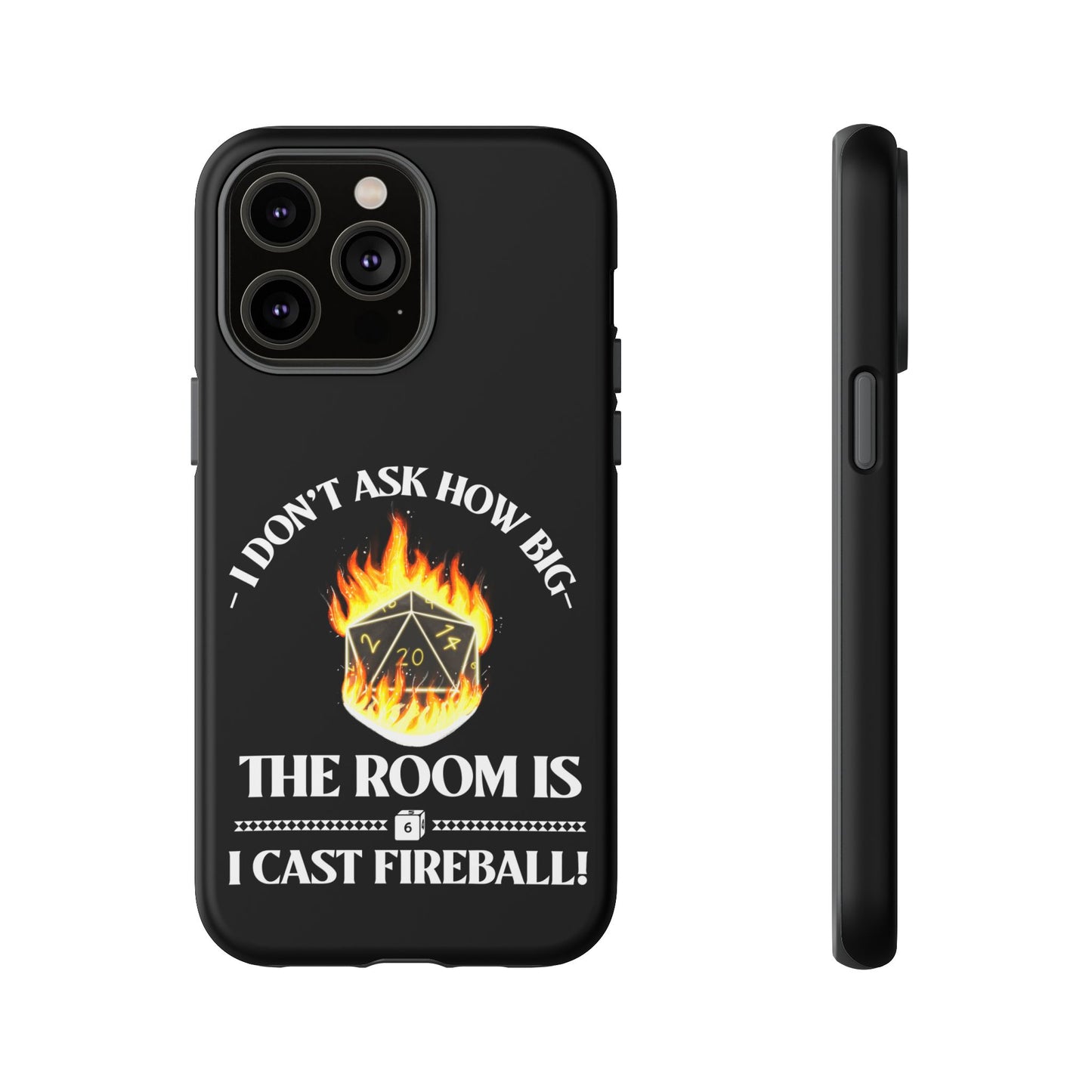Phone Cases - d&d spell cast fireball