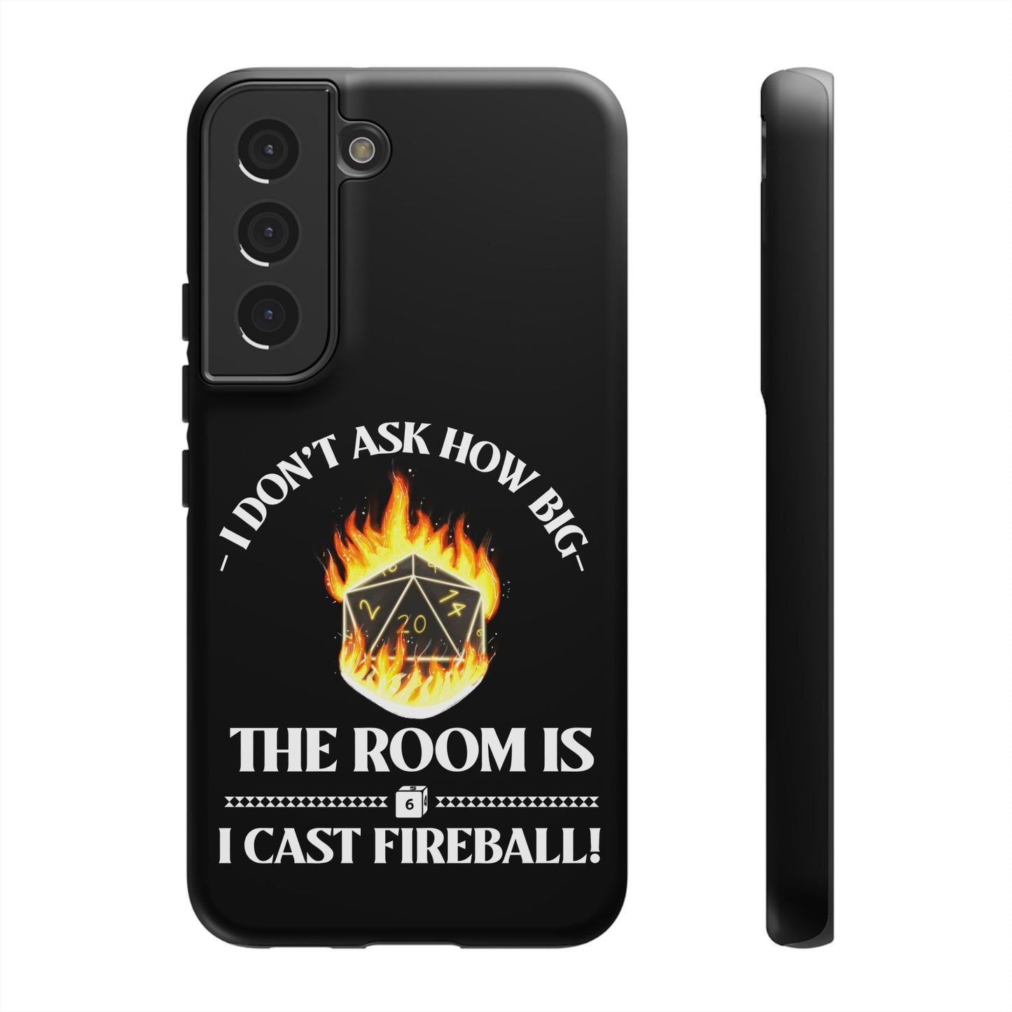 Phone Cases - d&d spell cast fireball