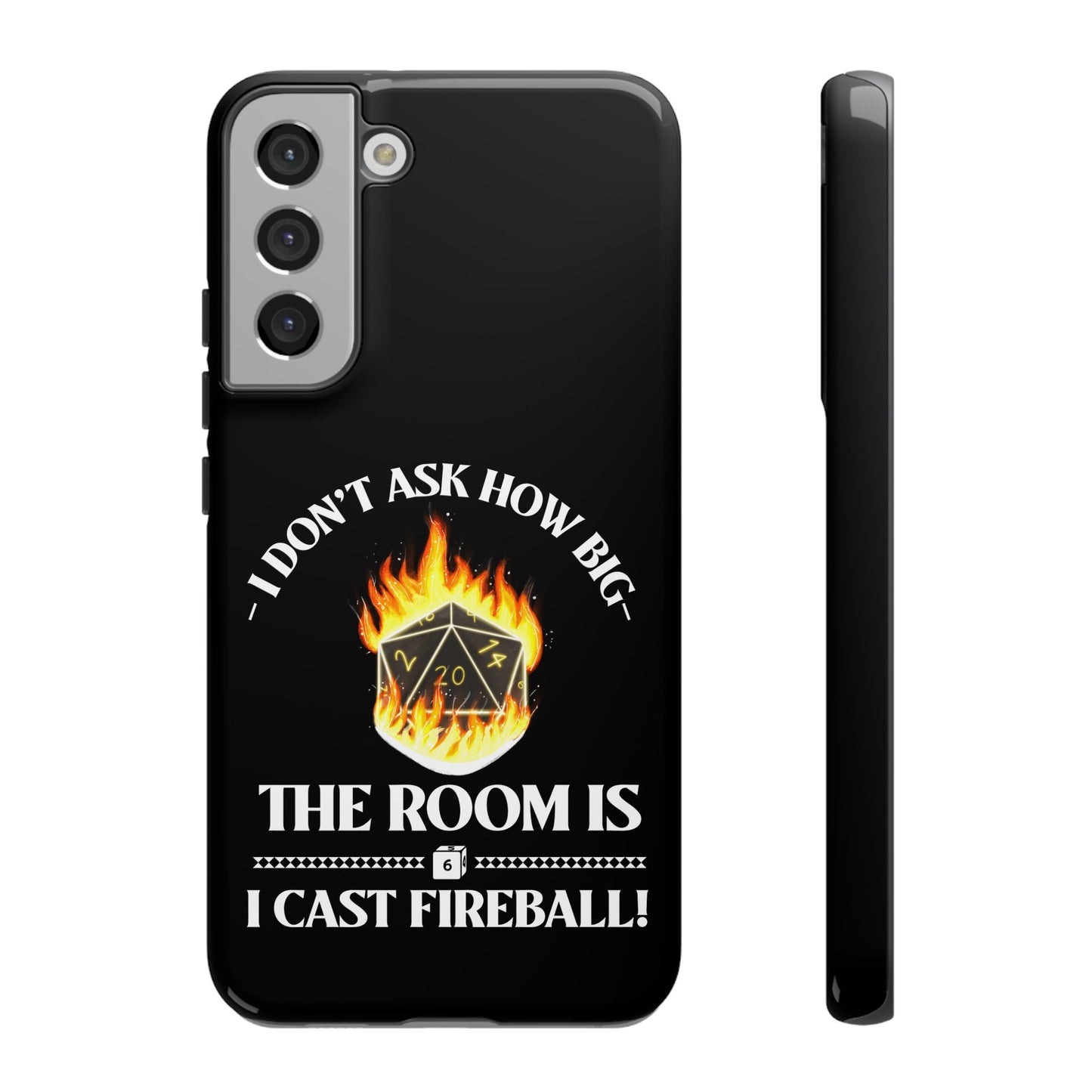 Phone Cases - d&d spell cast fireball