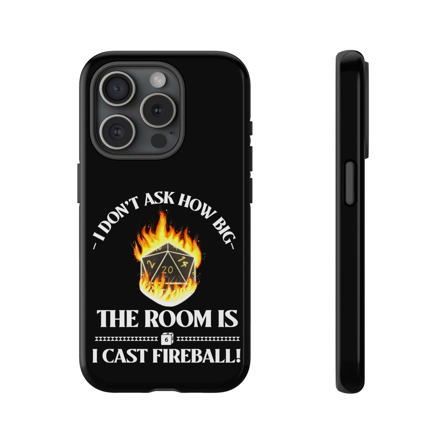 Phone Cases - d&d spell cast fireball