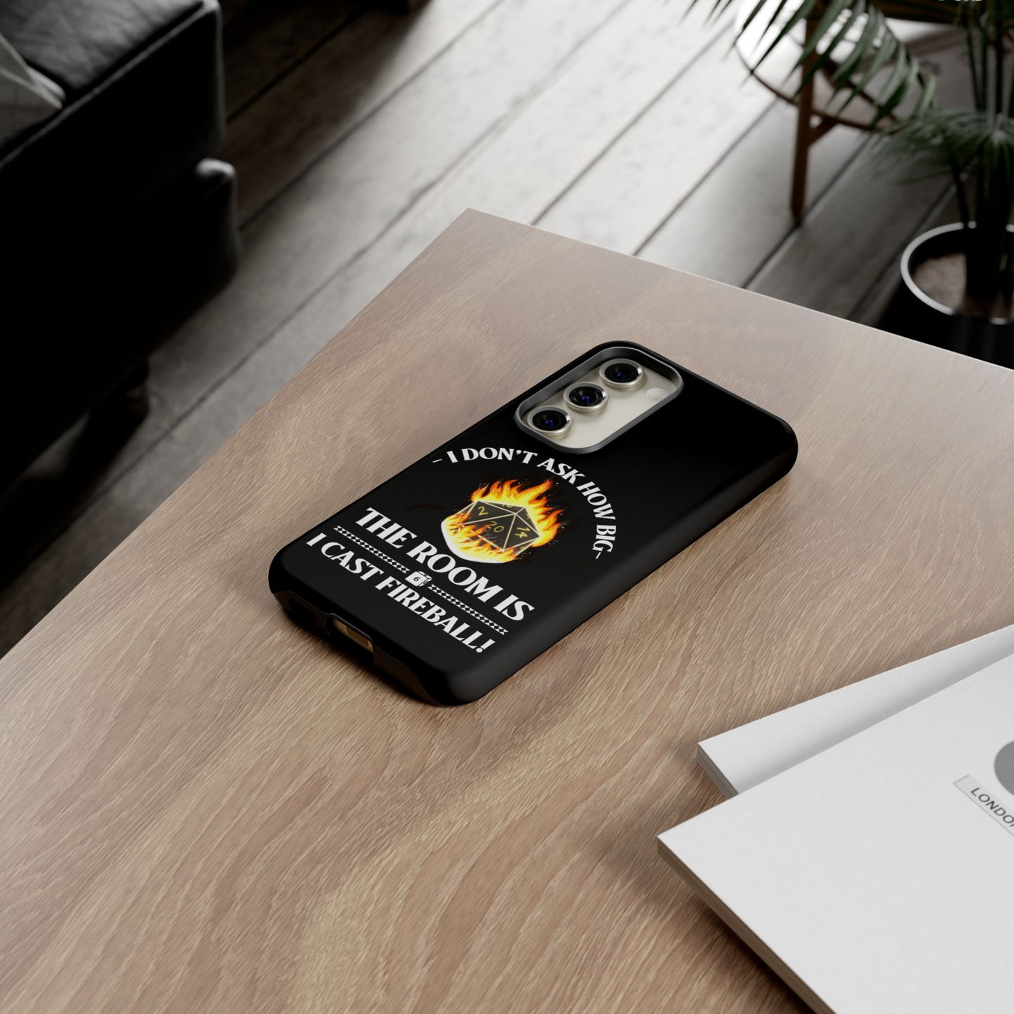Phone Cases - d&d spell cast fireball