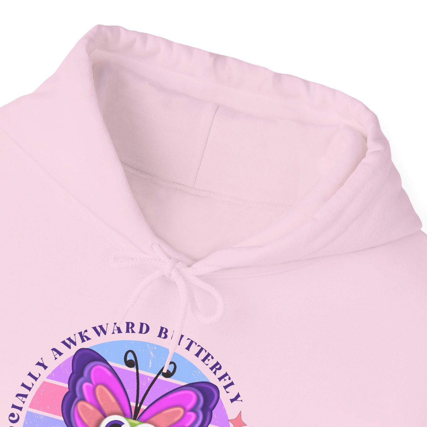 Socially Awkward Butterfly Hoodie, Introvert Gift, Funny Sweatshirt, Shy Personality, Humor Jumper, Anti Social Shirt