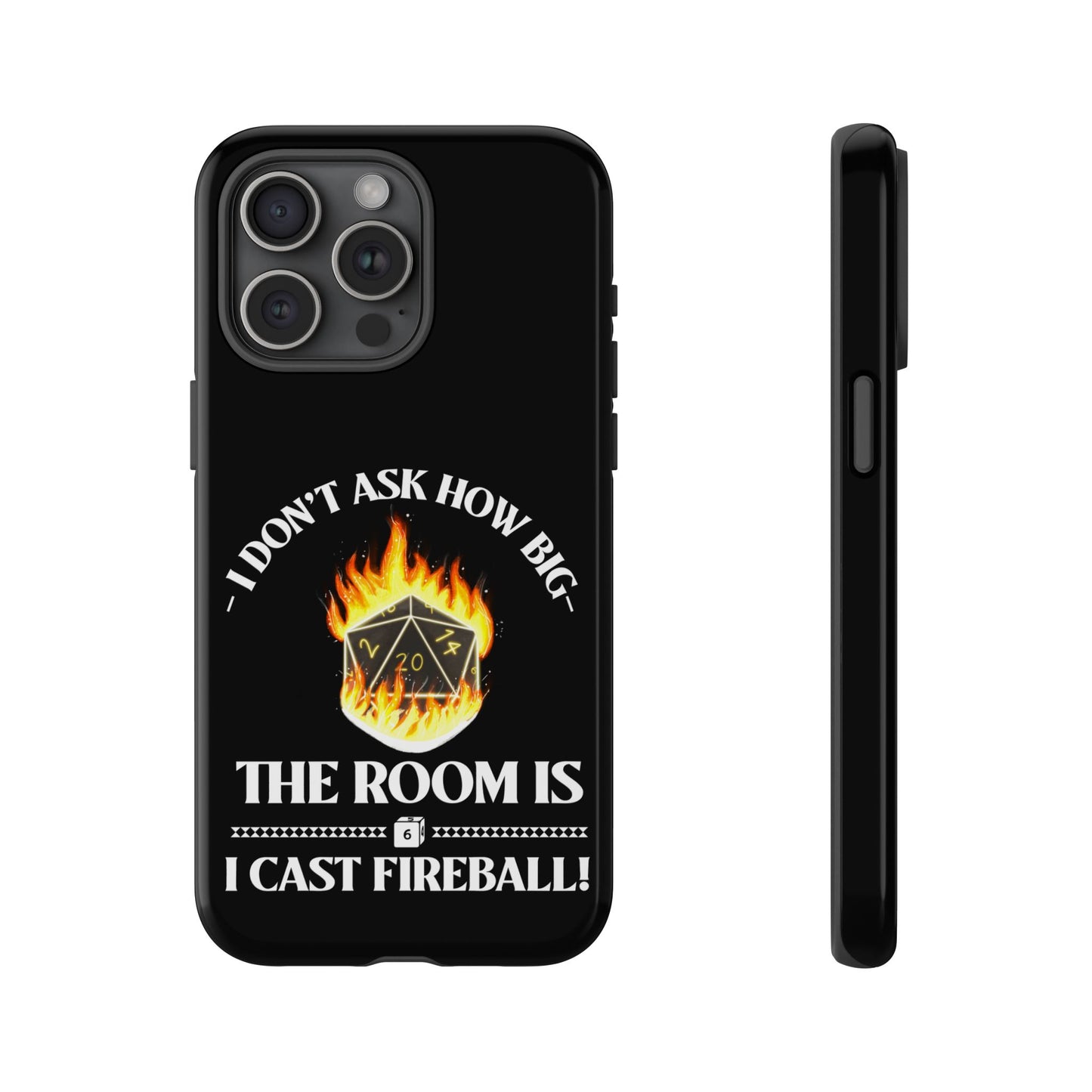 Phone Cases - d&d spell cast fireball