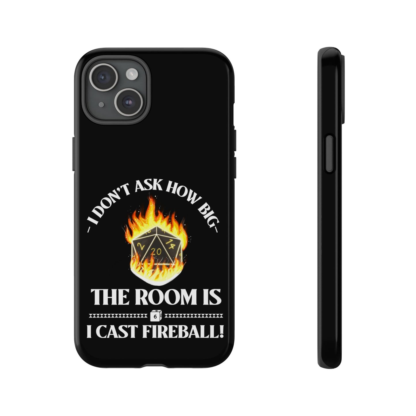 Phone Cases - d&d spell cast fireball
