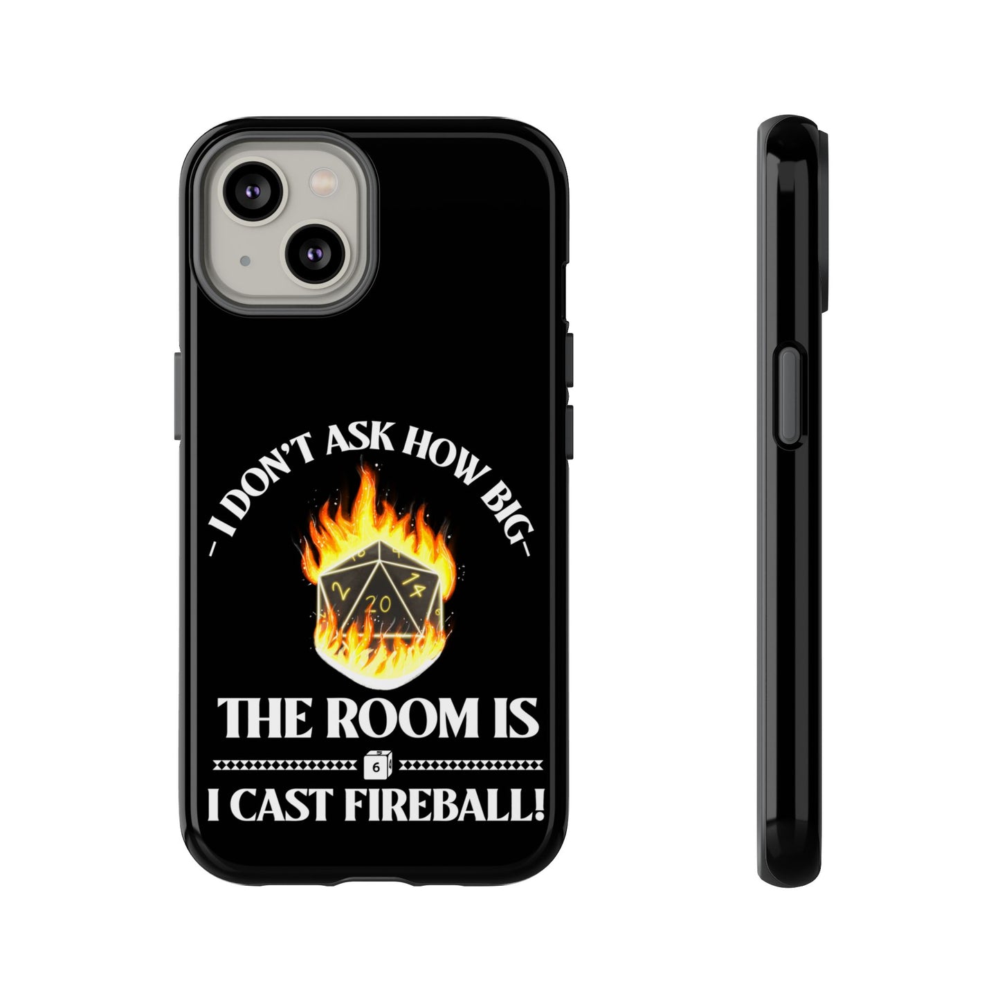 Phone Cases - d&d spell cast fireball