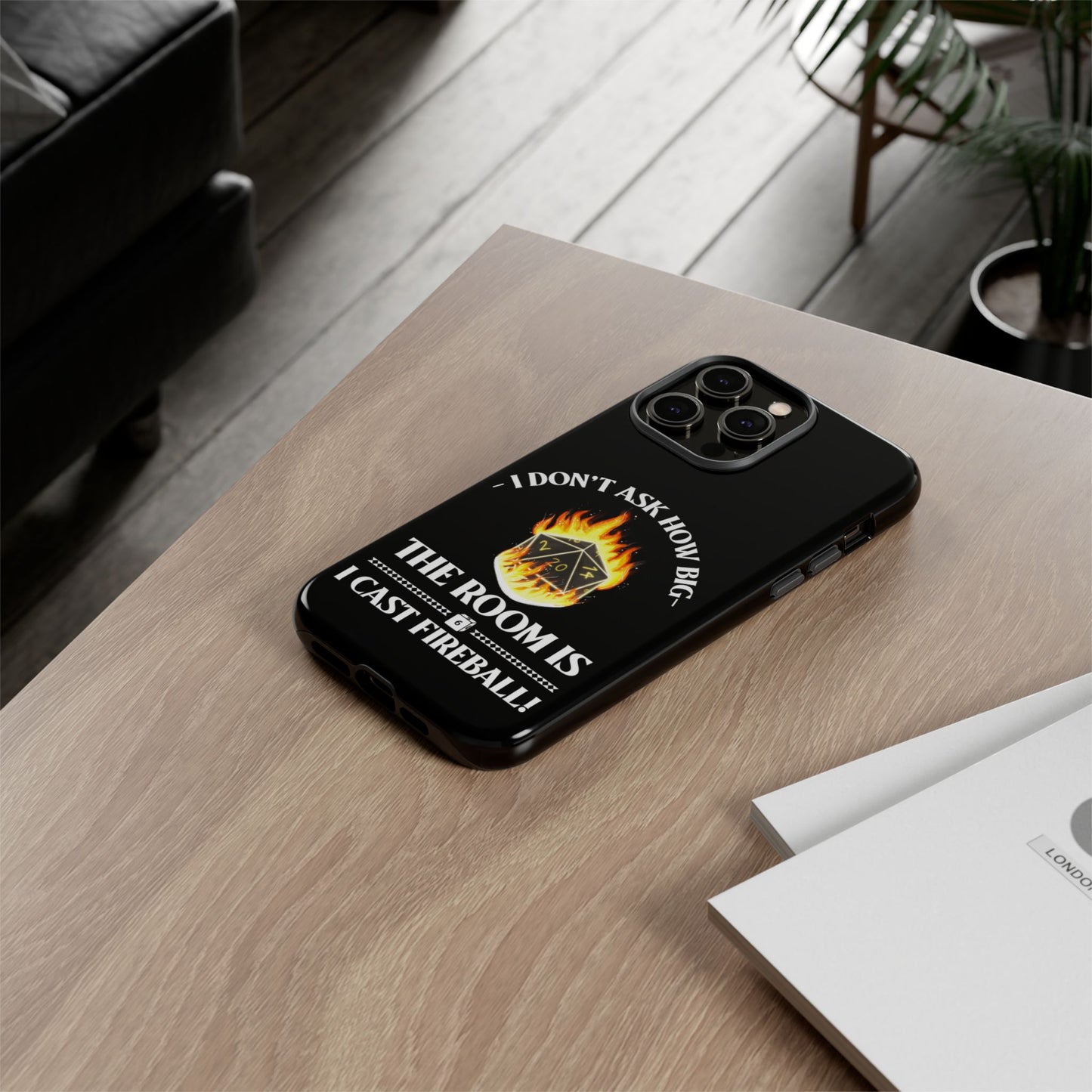 Phone Cases - d&d spell cast fireball