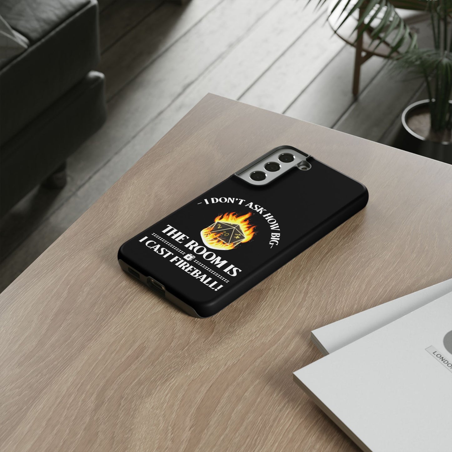 Phone Cases - d&d spell cast fireball