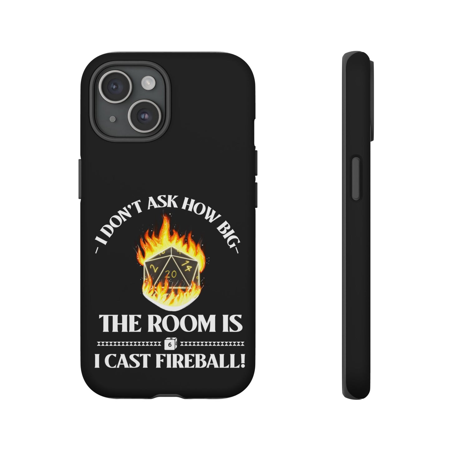 Phone Cases - d&d spell cast fireball
