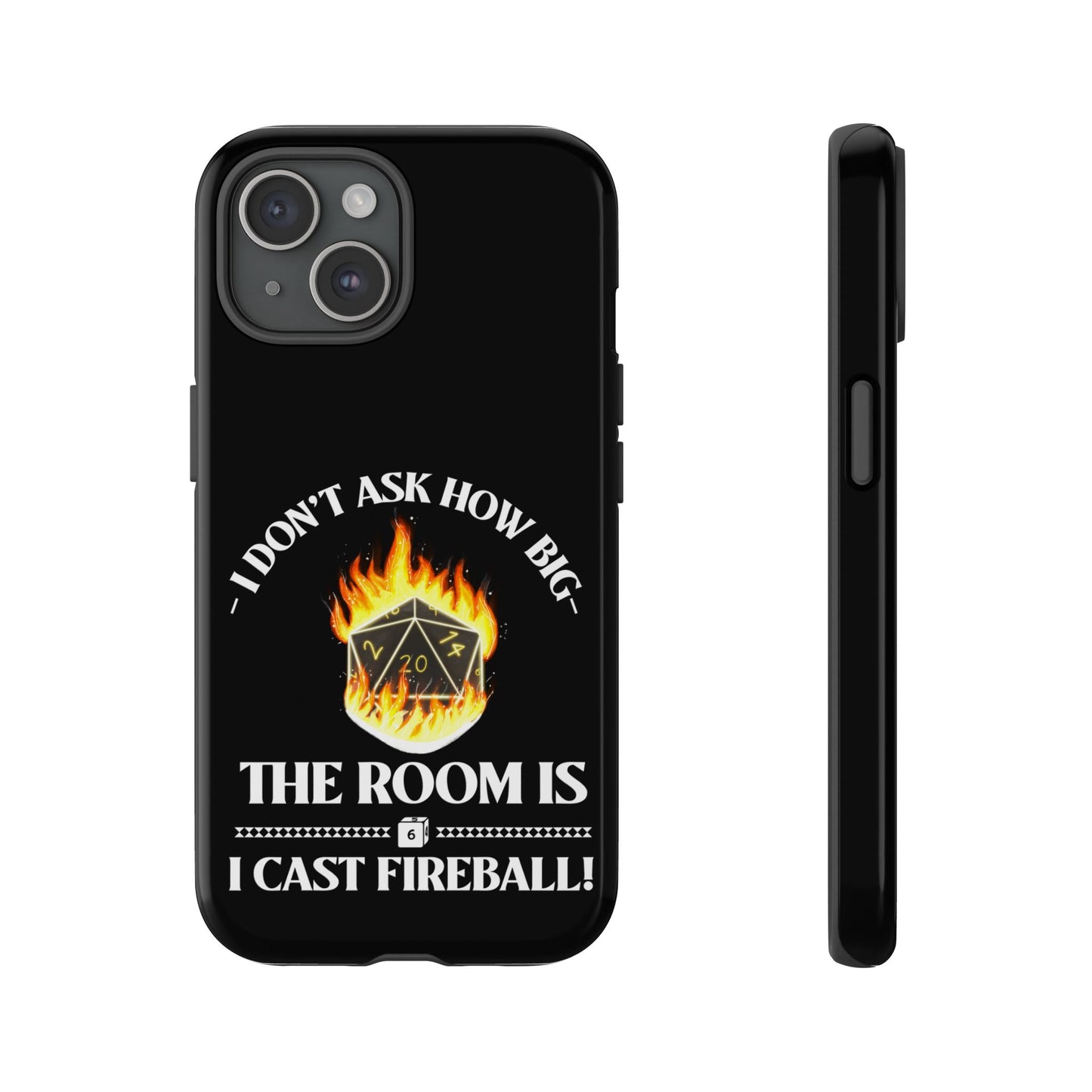 Phone Cases - d&d spell cast fireball