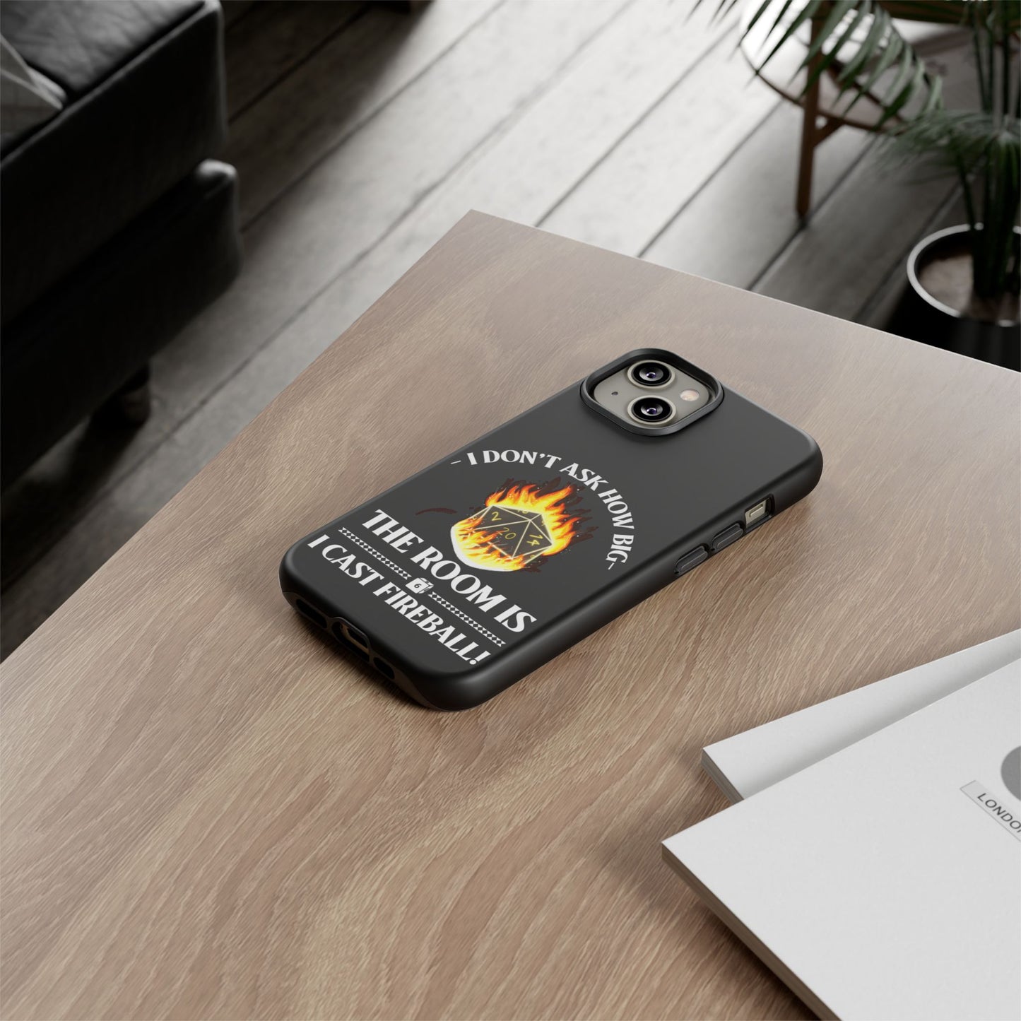 Phone Cases - d&d spell cast fireball