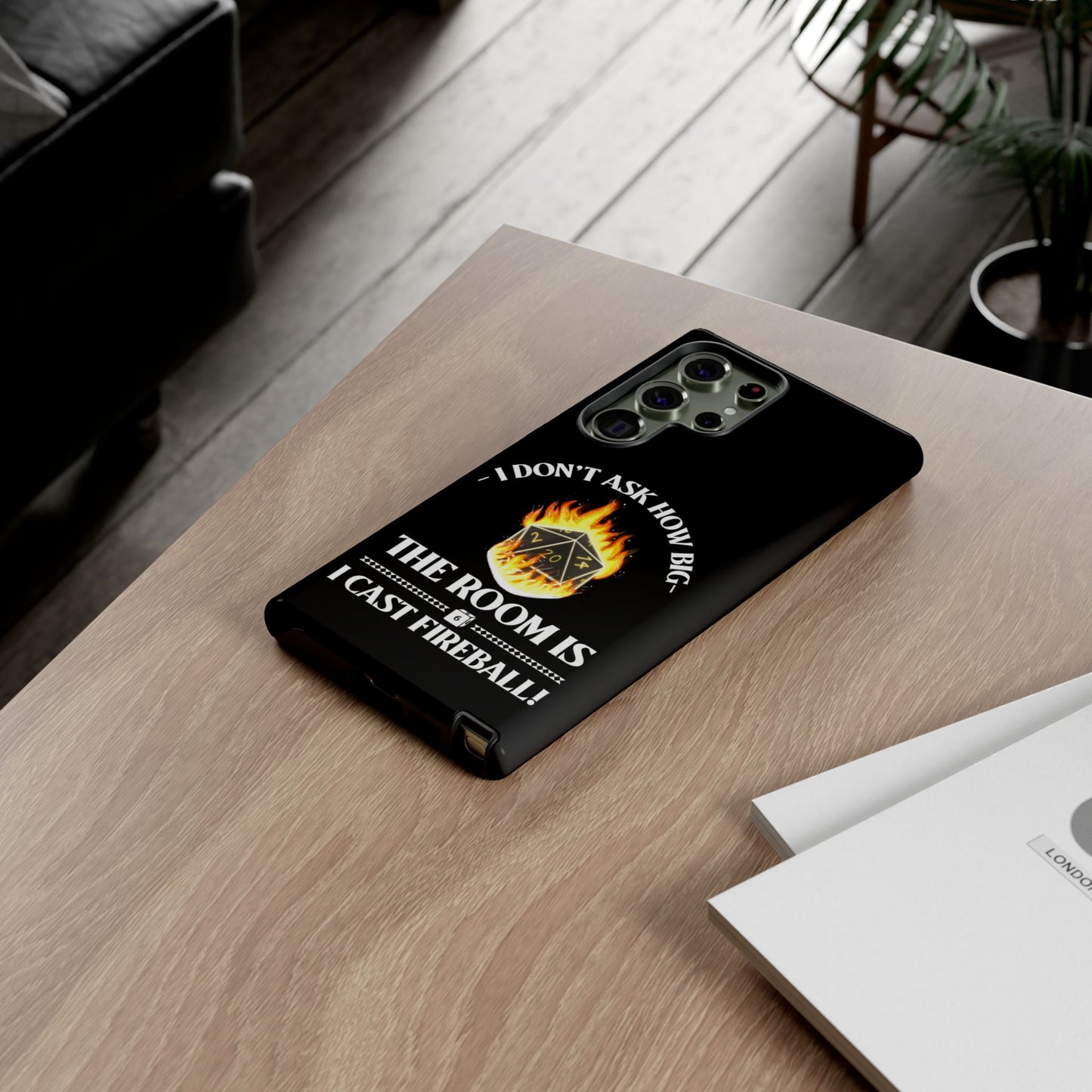 Phone Cases - d&d spell cast fireball