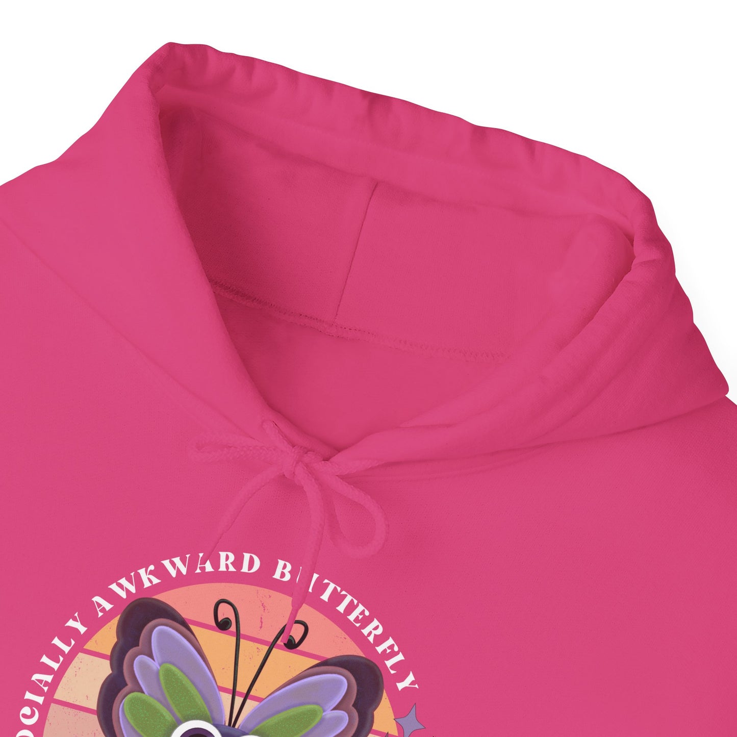Socially Awkward Butterfly Hoodie, Introvert Gift, Funny Sweatshirt, Shy Personality, Humor Jumper, Anti Social Shirt
