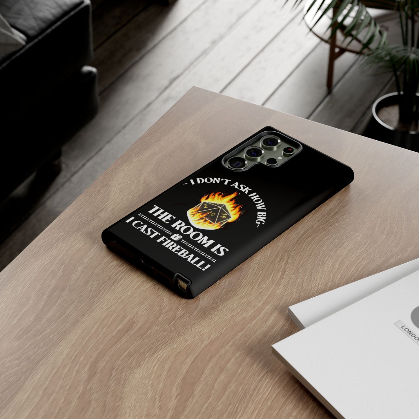 Phone Cases - d&d spell cast fireball