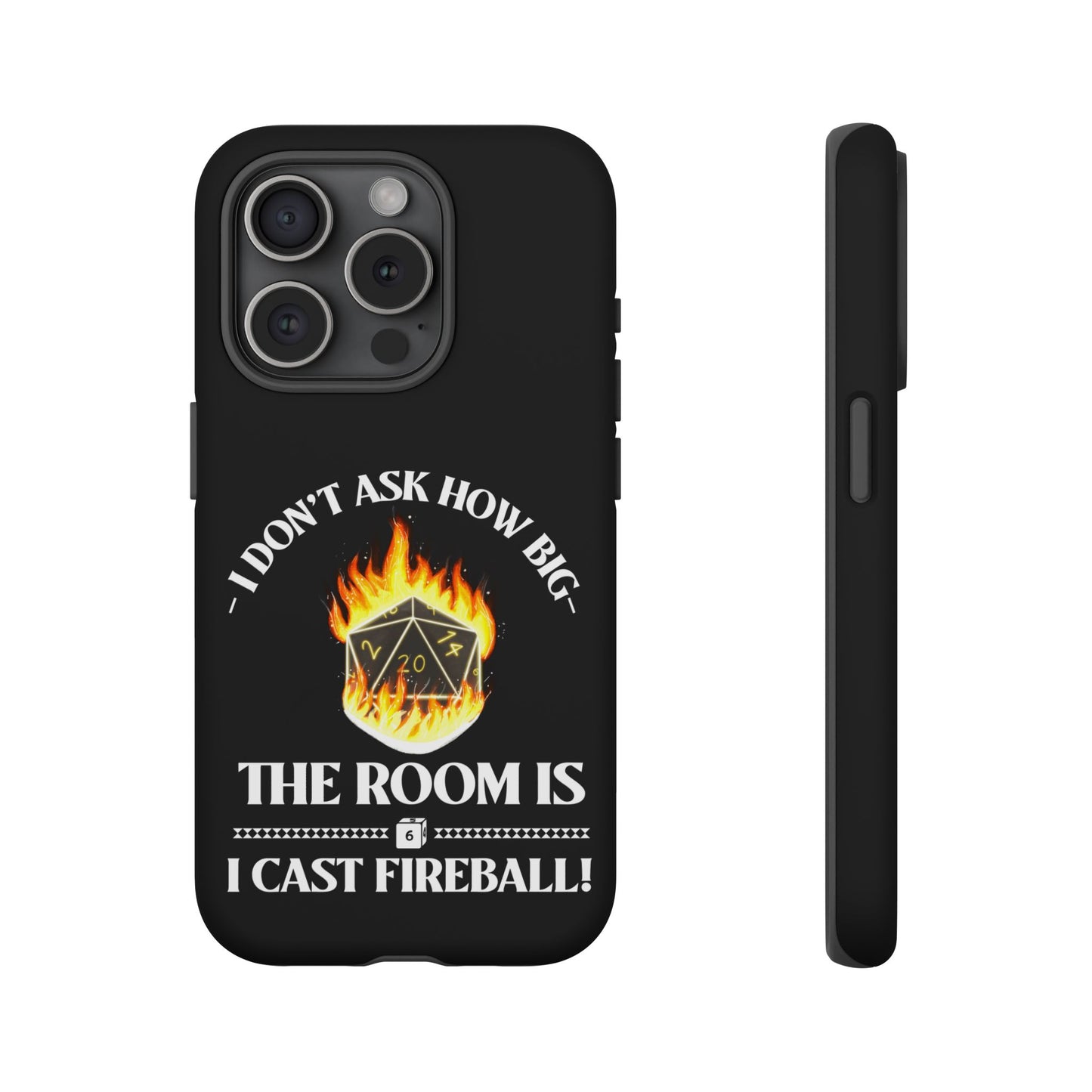 Phone Cases - d&d spell cast fireball